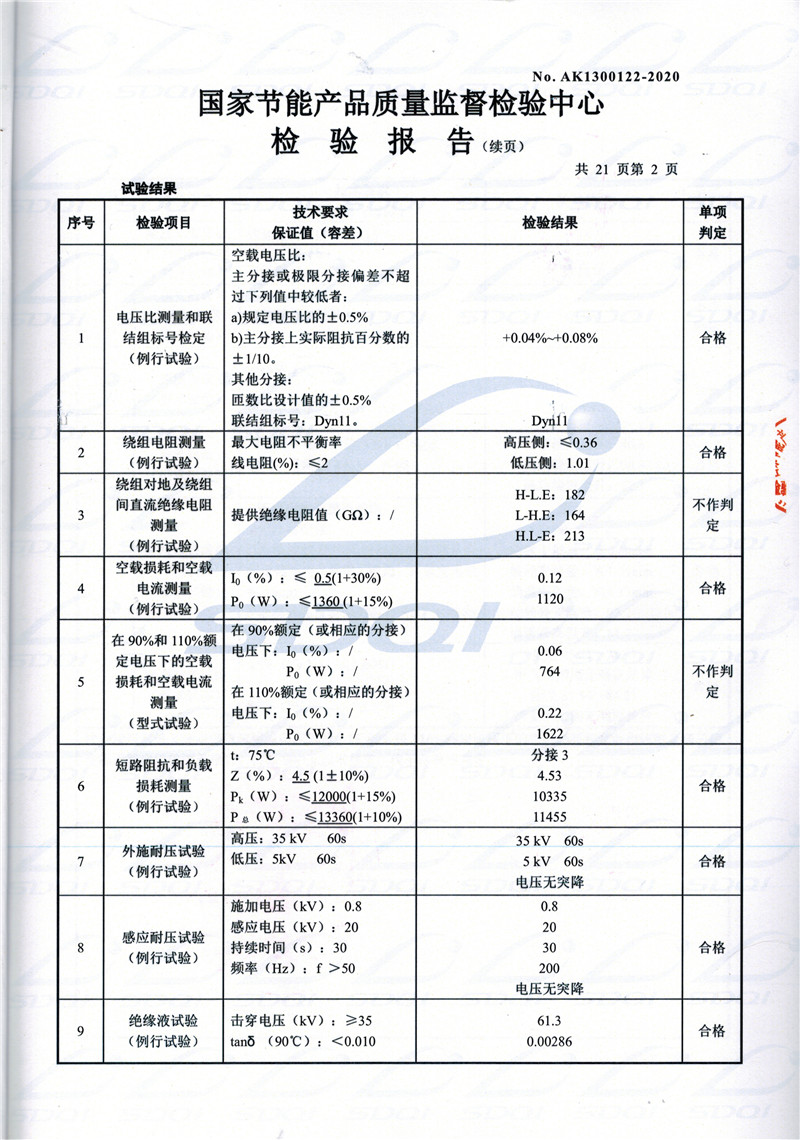 高低压试验报告-S11-1250鹿邑鹿邑鹿邑油浸式变压器-2.jpg